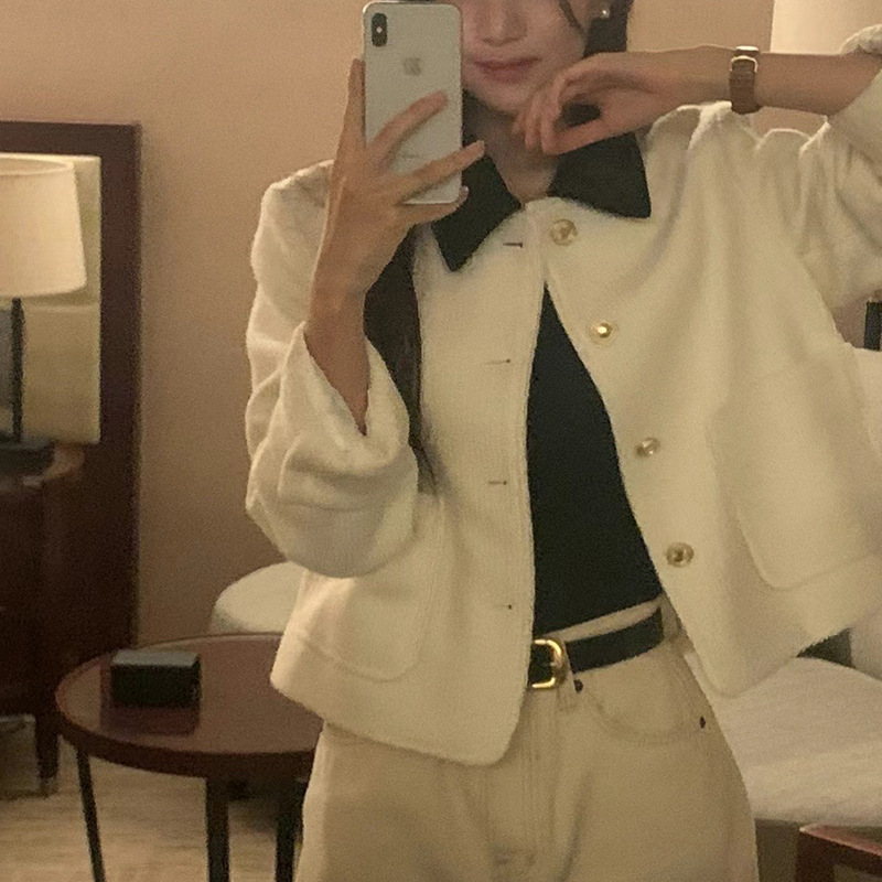 ᴷᴼᴿᴱᴬ 🇰🇷簡約復古優雅知性名媛貴氣小香風外套