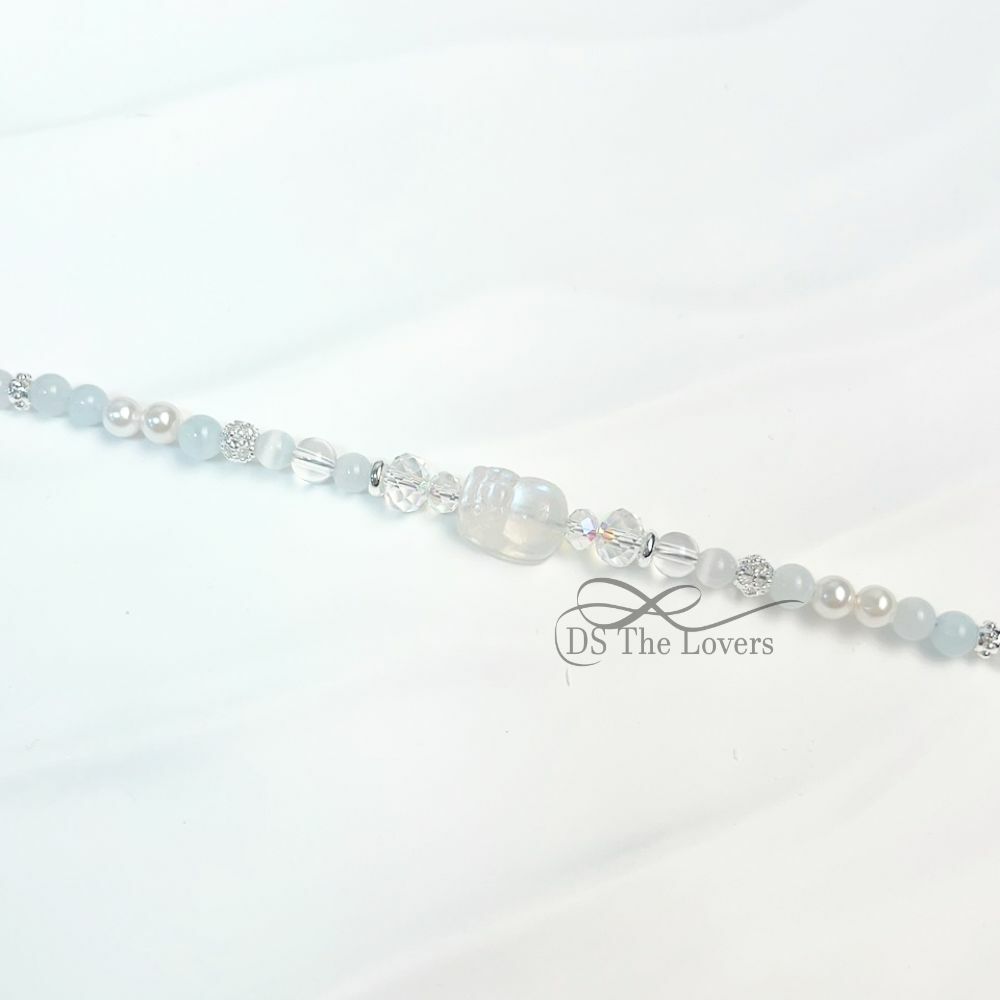 DS The Lovers 設計款 『澈藍水光』貔貅月光石天然水晶