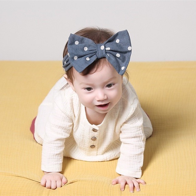 點點蝴蝶結髮帶