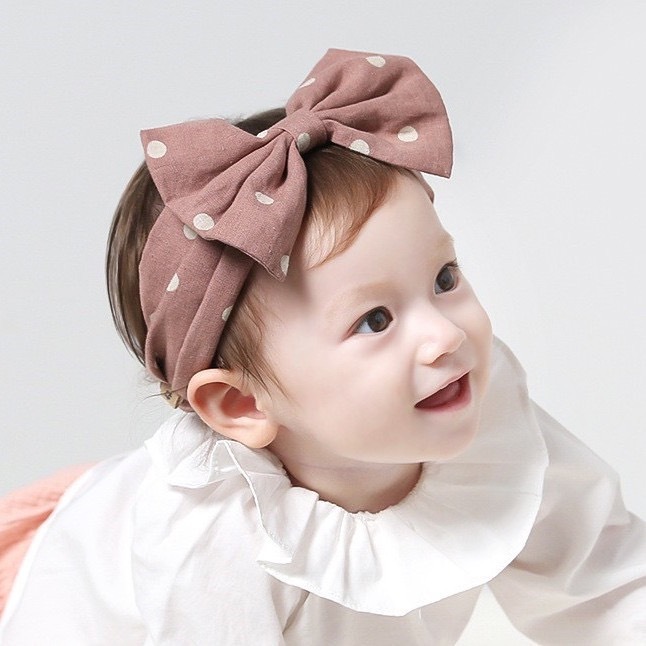 點點蝴蝶結髮帶
