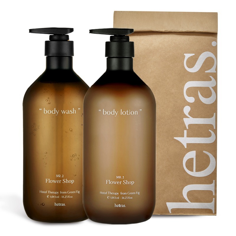 hetras Hotel Therapy Body Care Set [Body Wash 1013ml + Body Lotion 1013ml]