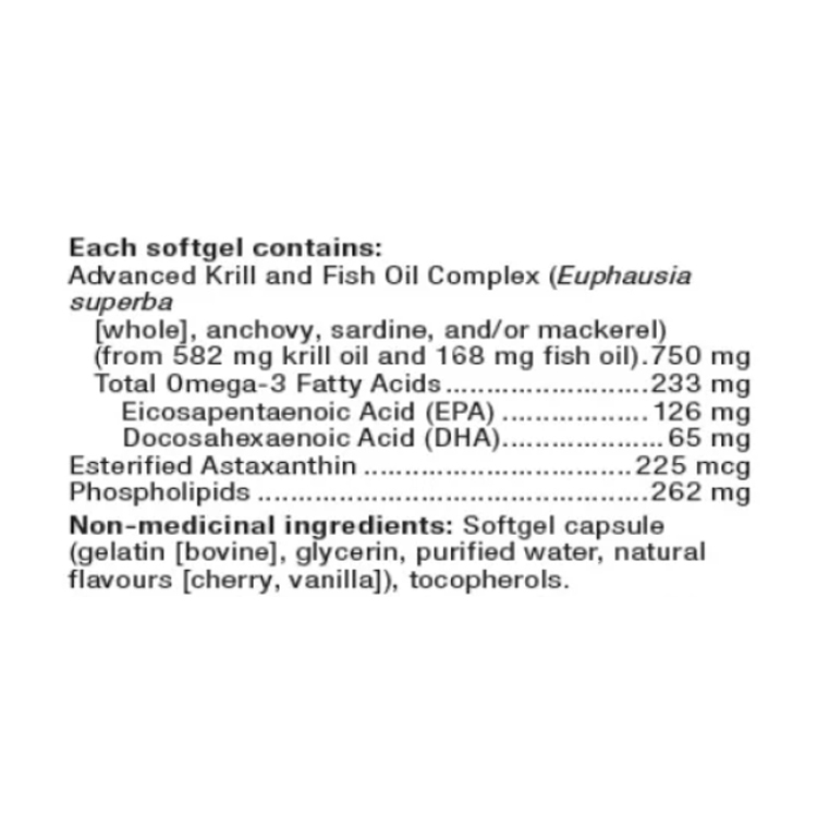 Webber Naturals 750 mg Royal Red Krill Oil Plus with Astaxanthin, 120 Softgels