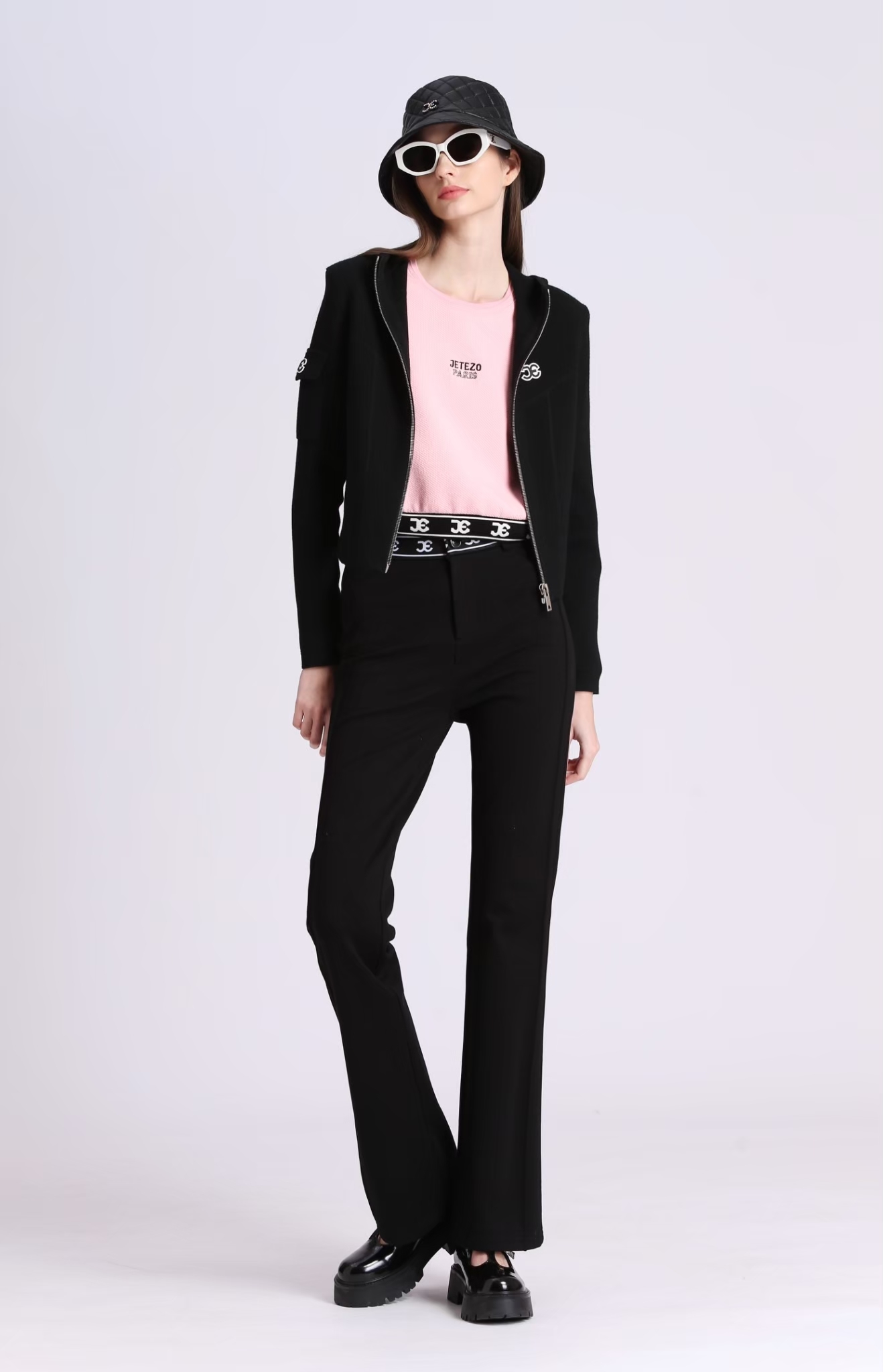 BD15110B1 logo腰帶運動喇叭褲