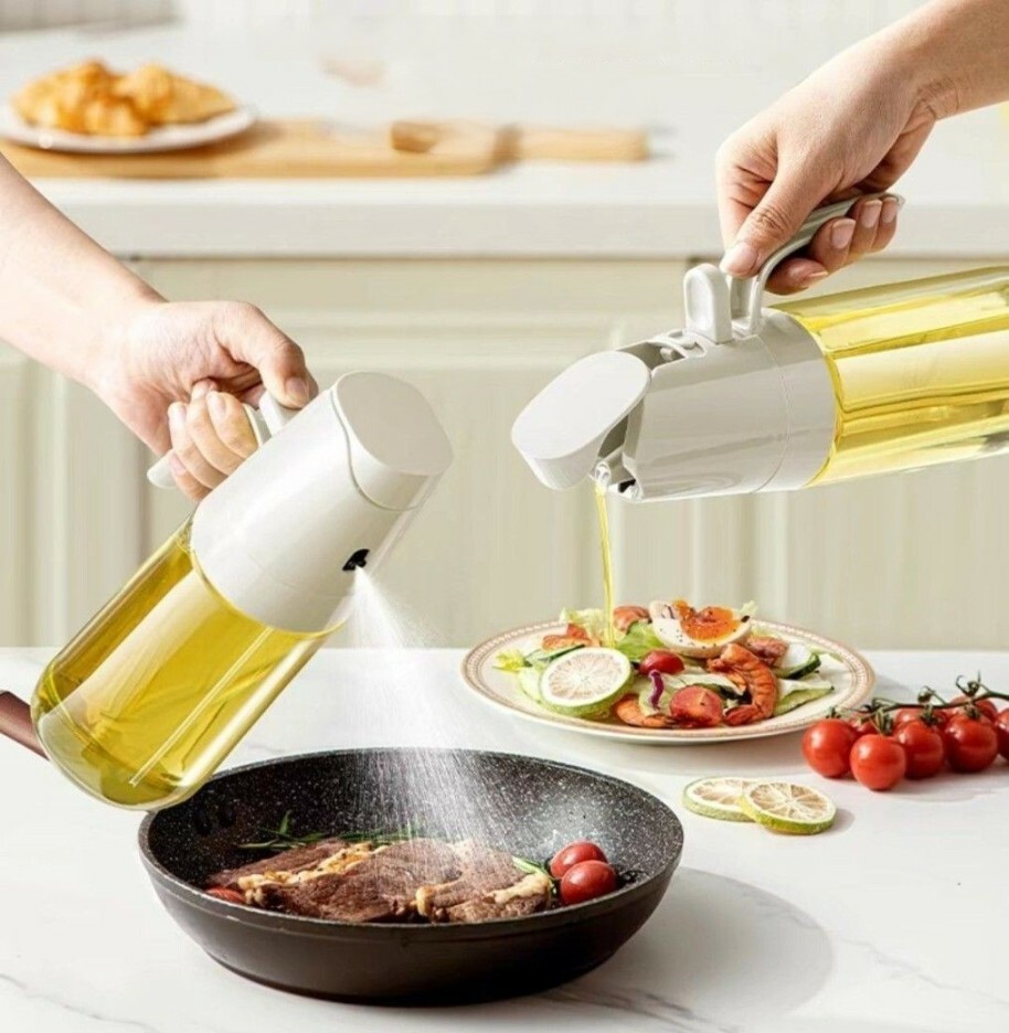 噴倒兩用防漏玻璃油壺