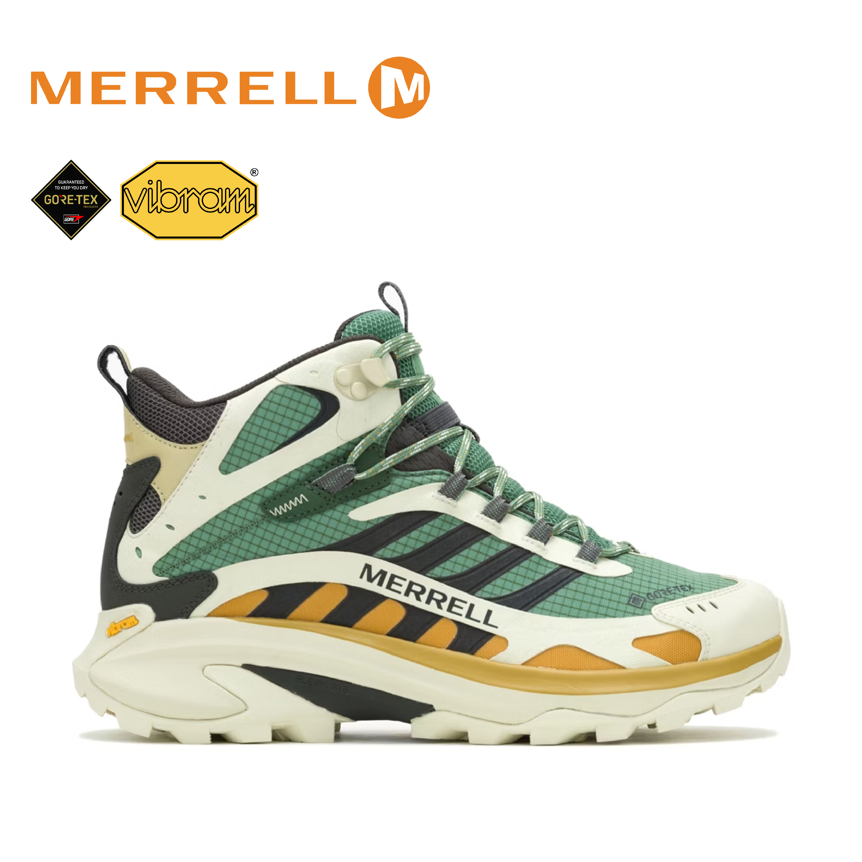 MERRELL 美國 MOAB SPEED 2 MID GTX 男款 綠色 33ML037793