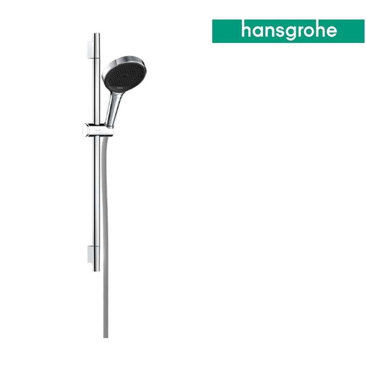 hansgrohe Rainfinity 28745, -000 Shower Set 130 3jet with shower bar, push slider & Designflex hose