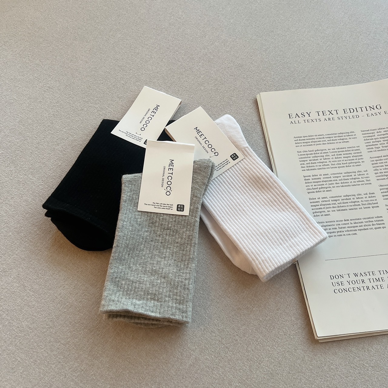 彈性運動素色中筒襪/三色/Nike同版型