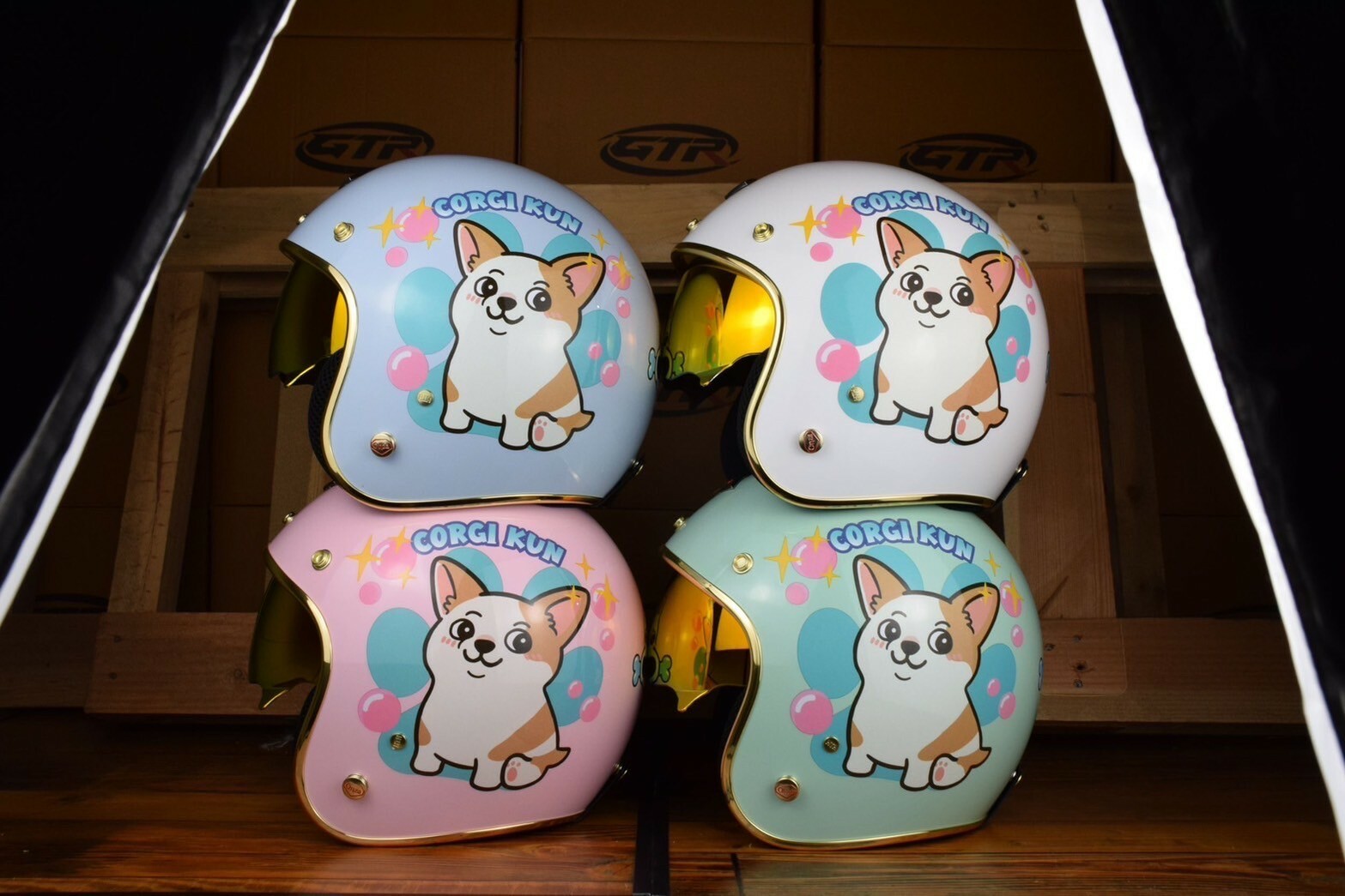 ONZA｜復古帽 柯基$旺財 寶寶藍/淡藍