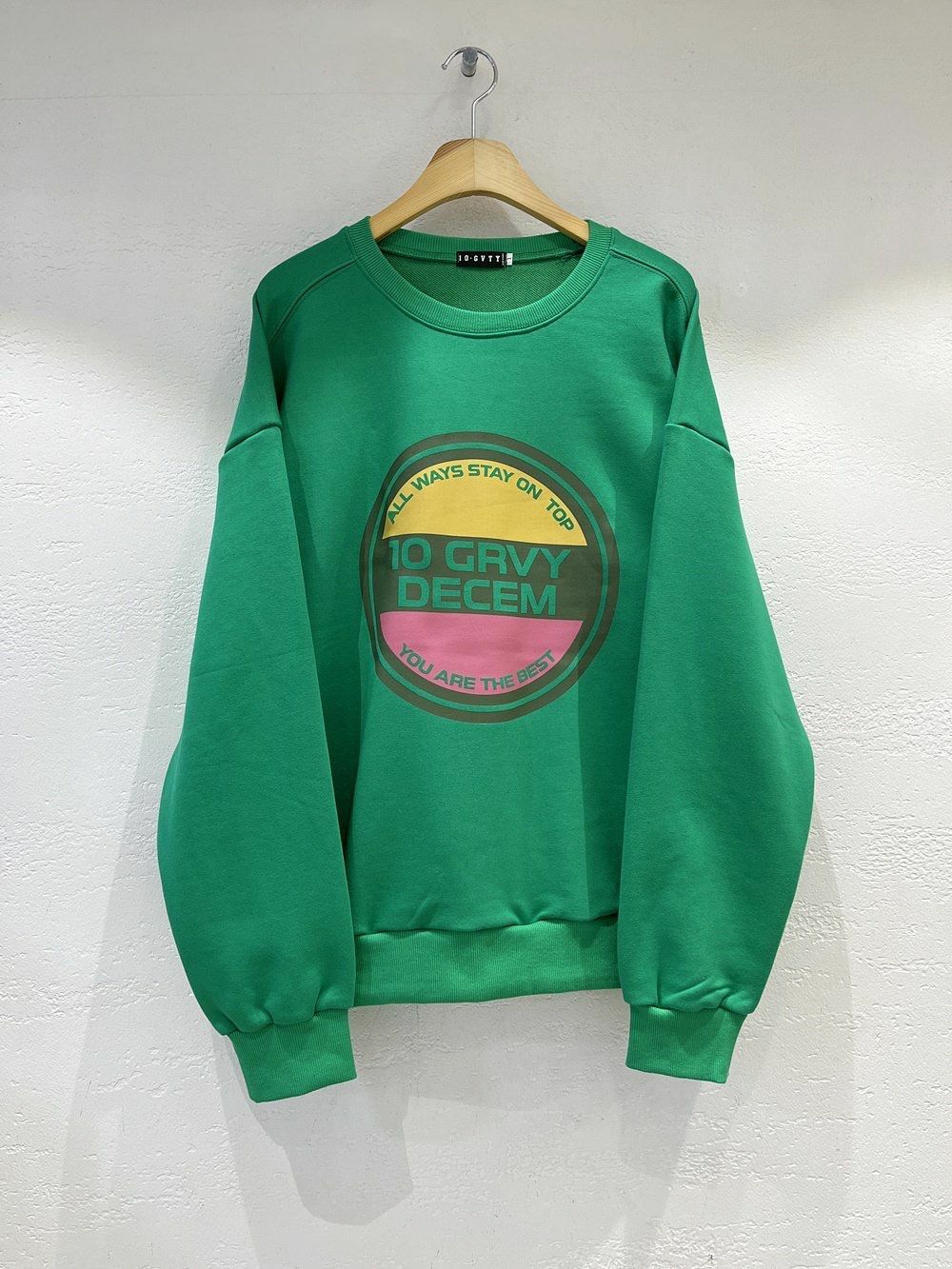 英文字圖案衛衣 10.GVTY-0168T