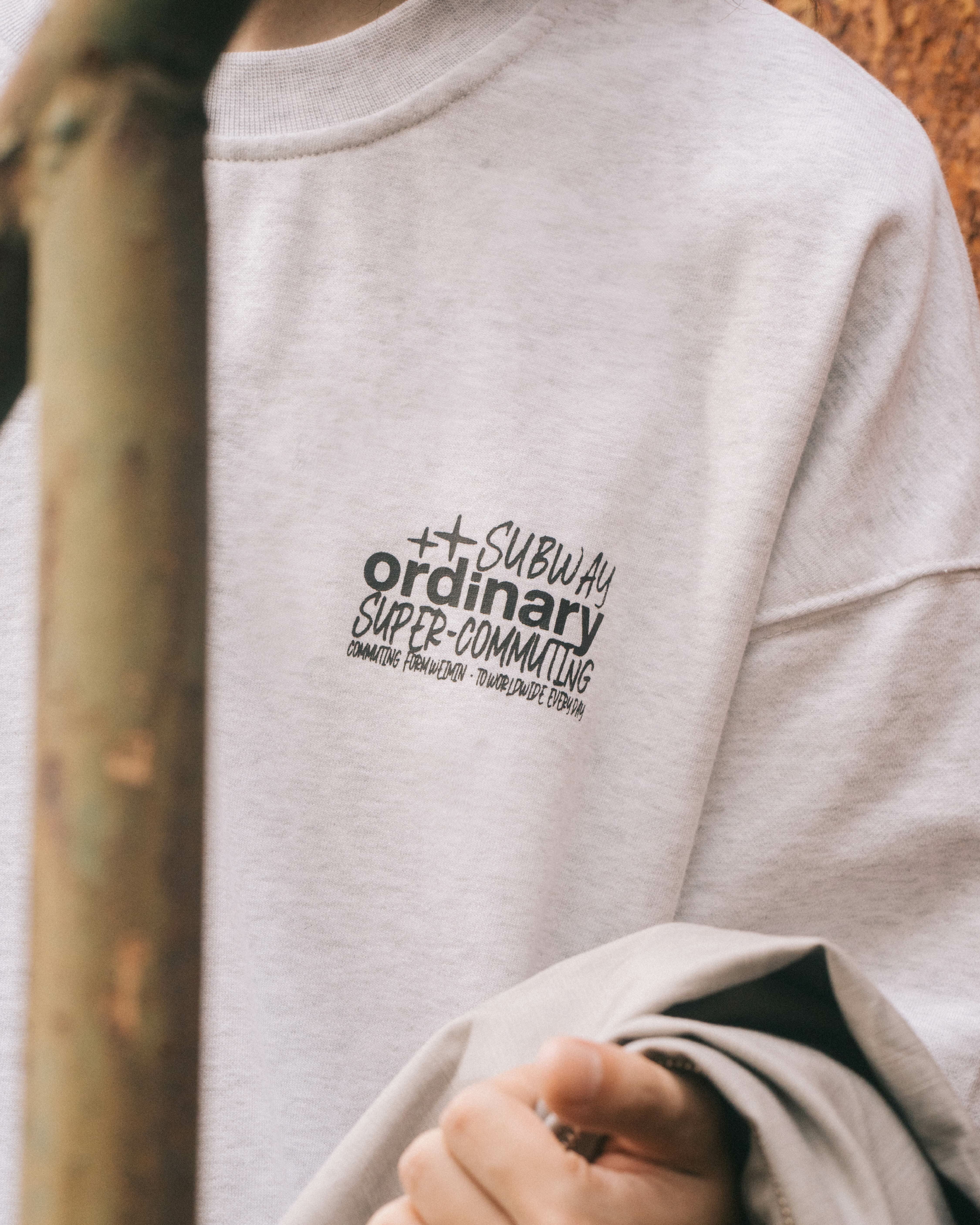 ORDINARY 美式地鐵照片大學TEE 2色