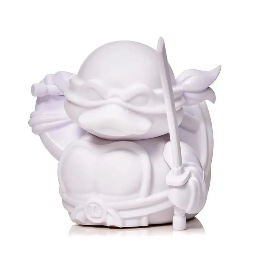 TUBBZ - 4吋DIY潮流浴缸小鴨 忍者龜 白模 Leonardo