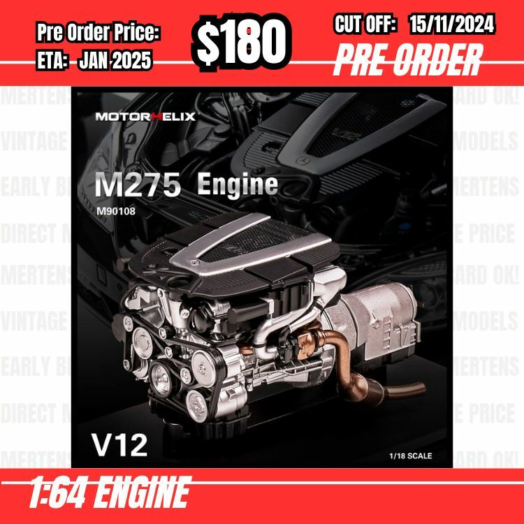 PO-$180 * Motorhelix * 1:64 Engine M275 V12 [OD13/11]