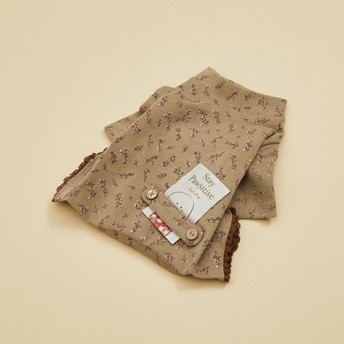 Louisdog 橄欖碎花連身褲