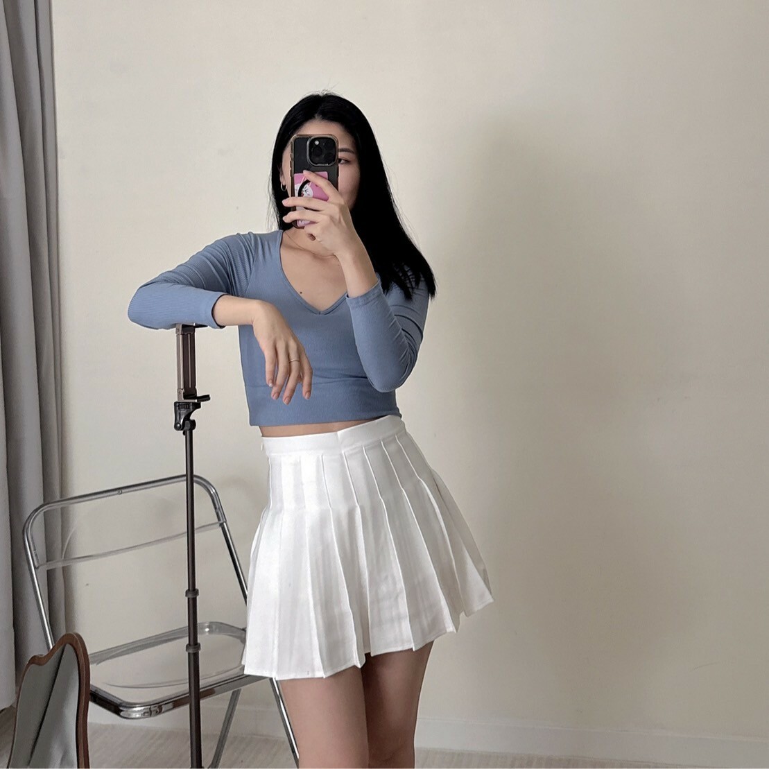 減齡五歲百褶裙（現貨）