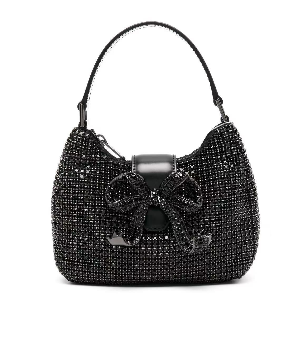 self portrait黑色蝴蝶結閃鑽包-T