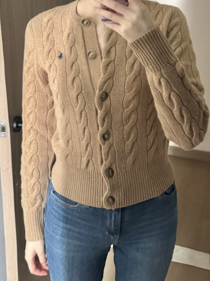 POLO RALPH LAUREN 羊毛羊絨開襟外套