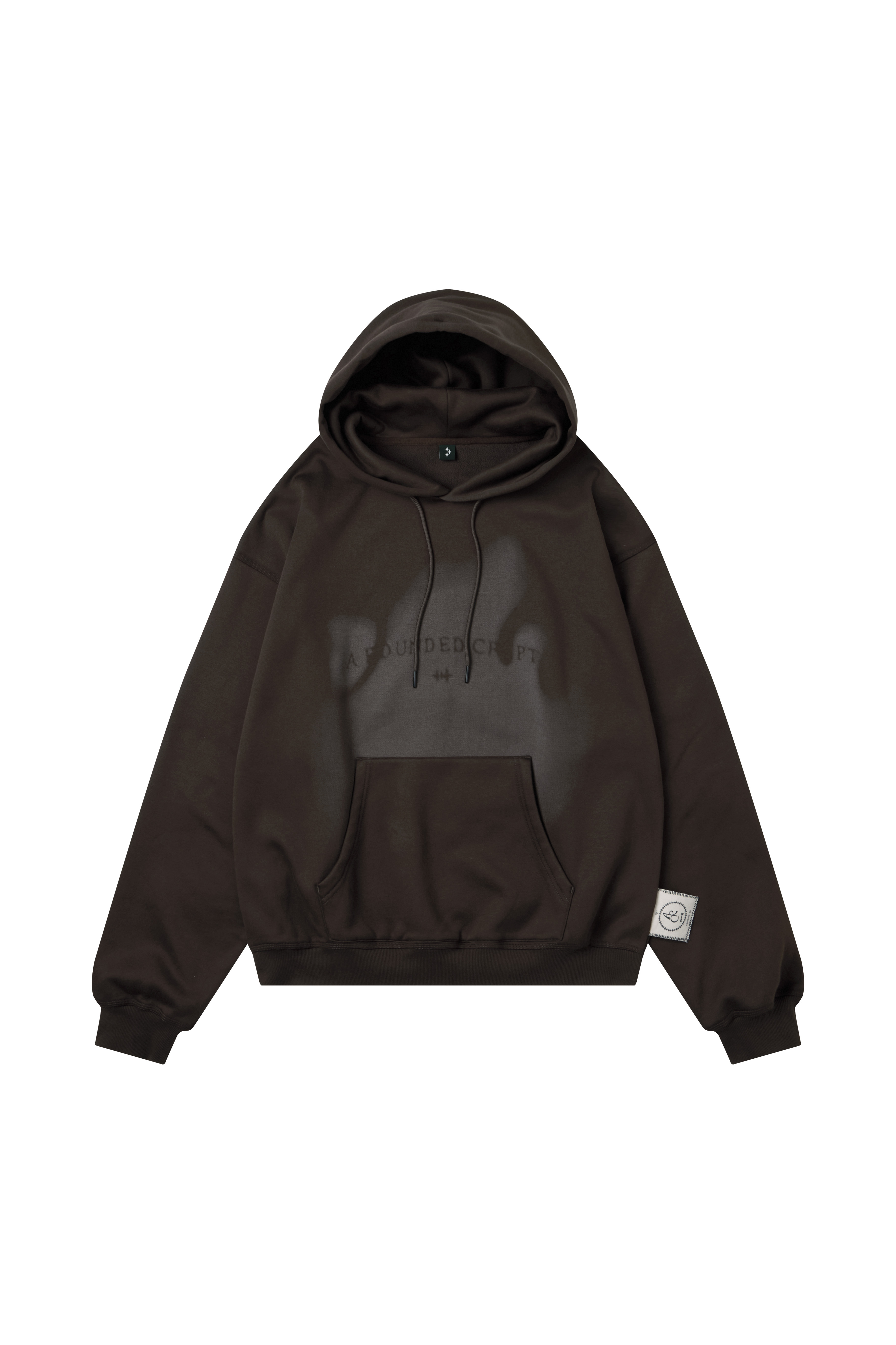 VINTAGE LOGO HOODIE - BROWN