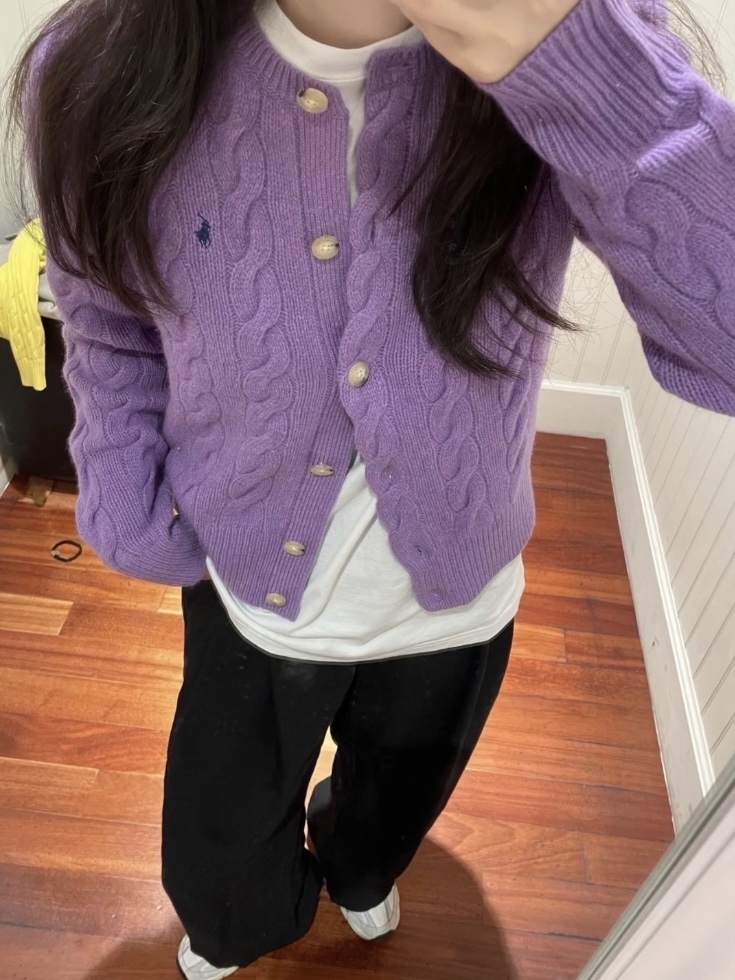 POLO RALPH LAUREN 羊毛羊絨開襟外套