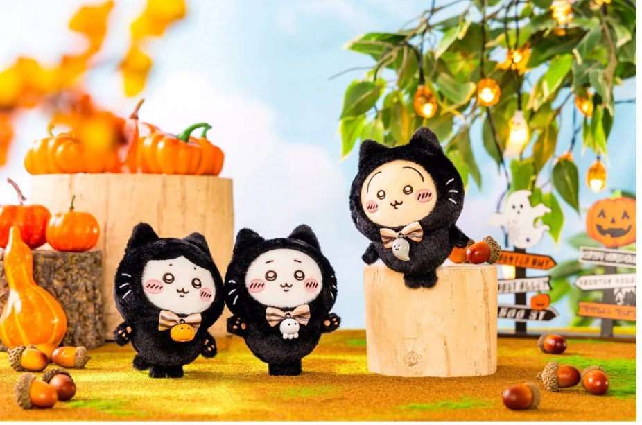 日本限定 萬聖節系列 黑貓 吉伊卡哇 Chiikawa 吊飾 娃娃