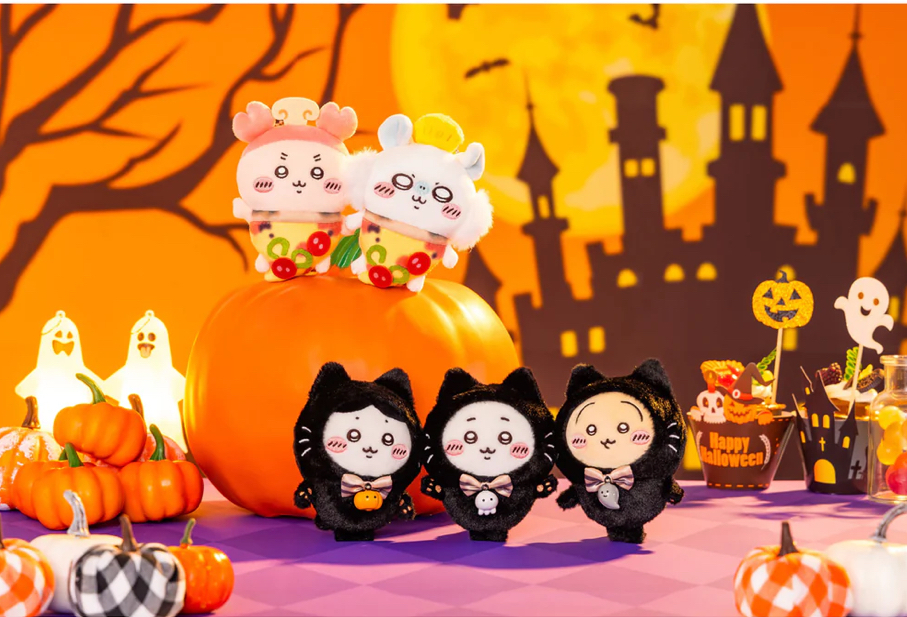 日本限定 萬聖節系列 黑貓 吉伊卡哇 Chiikawa 吊飾 娃娃