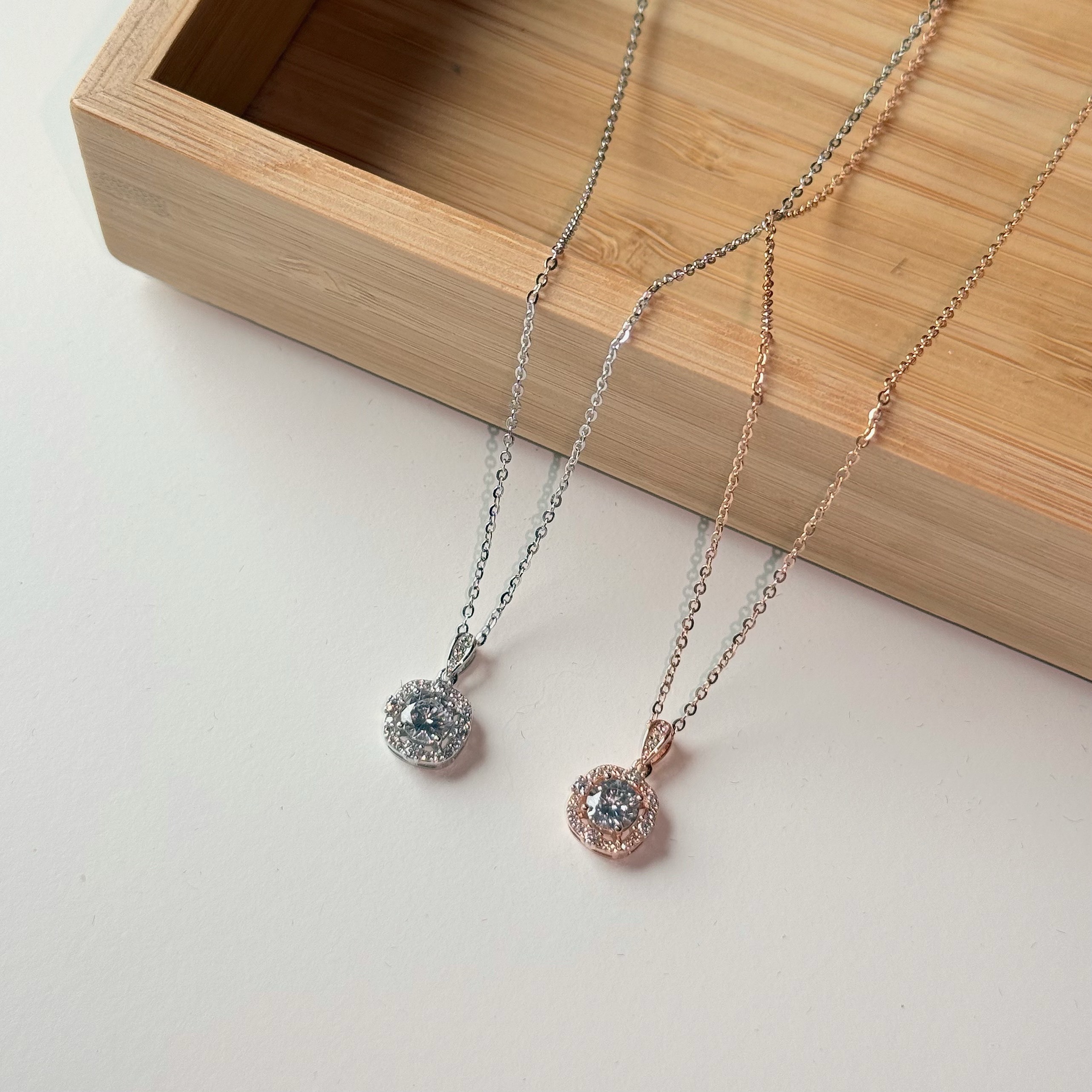 Y47【輕奢】方圓鑽純銀套組