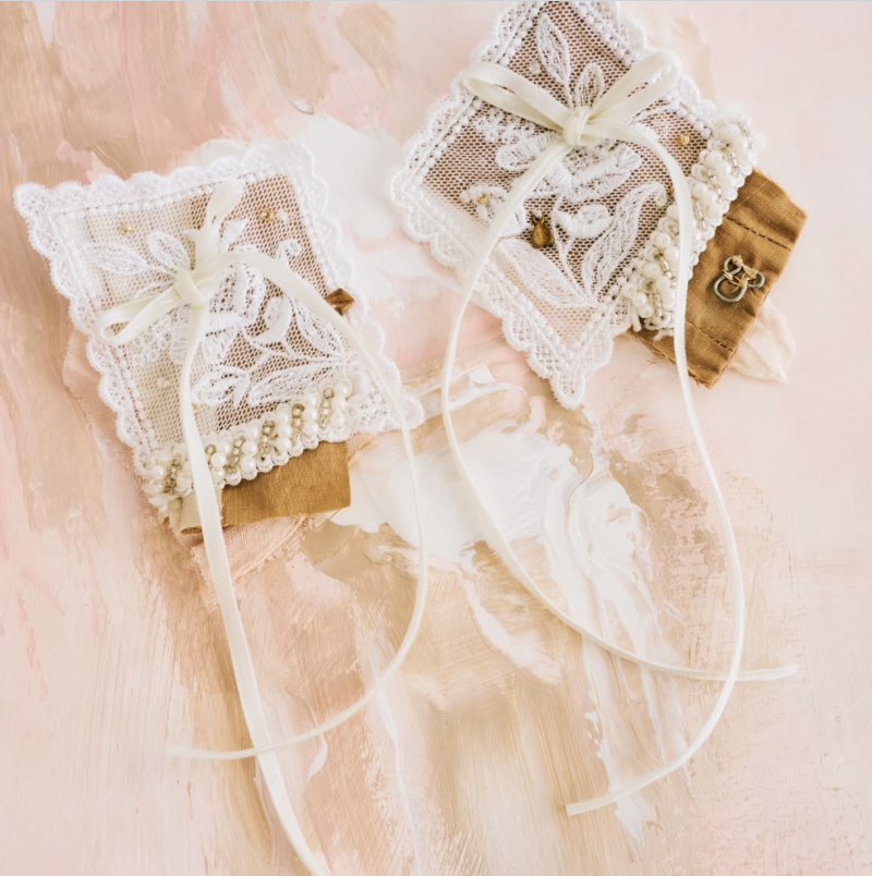 12週年- 復古繡花蕾絲耳環（單邊款）