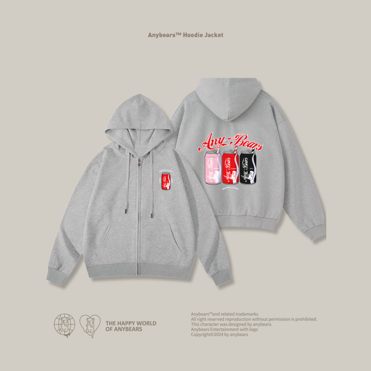 ANYBEARS® Hooded Jacket Cola BEAR 可樂熊連帽外套