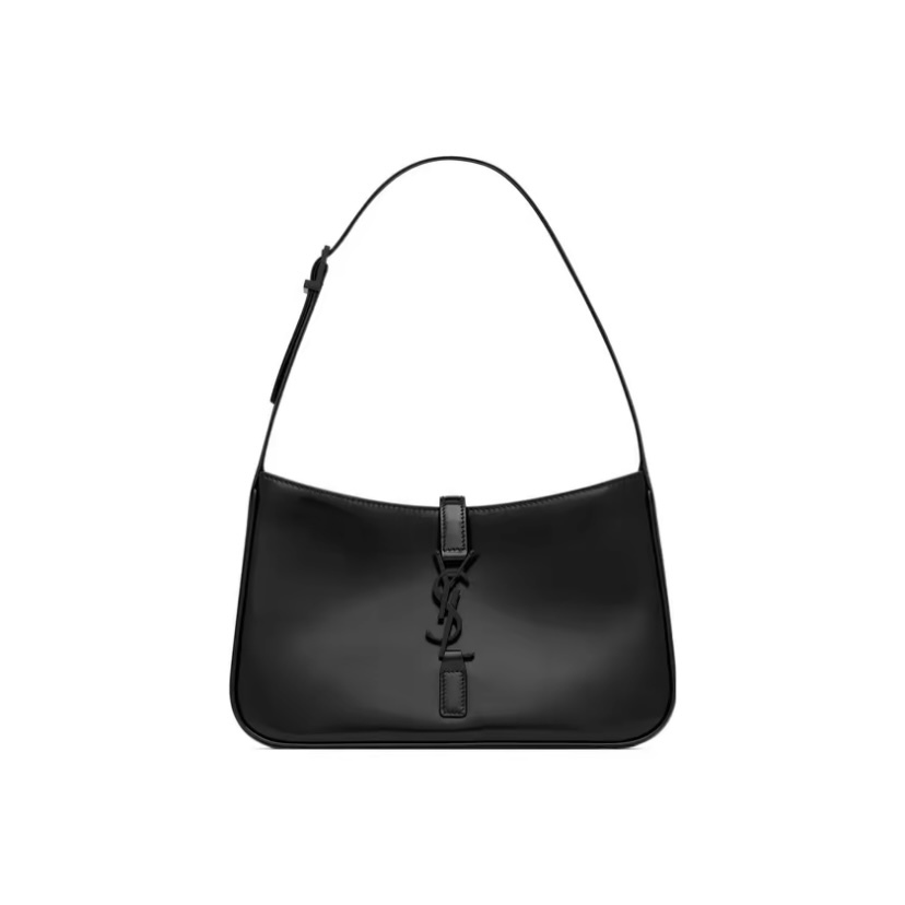 SAINT LAURENT YSL LE 5 À 7 光滑皮黑色手袋