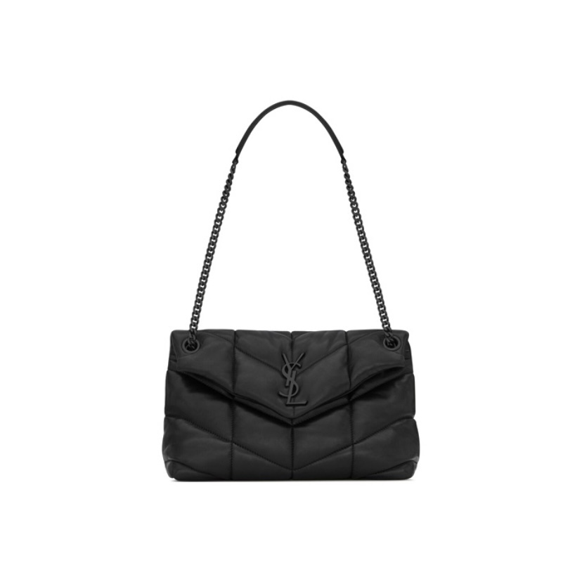 SAINT LAURENT YSL Loulou Puffer Nero 小型黑鏈黑扣雲朵袋