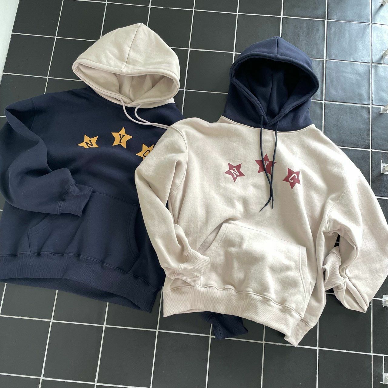 英文字圖案連帽衛衣 OREO-094T