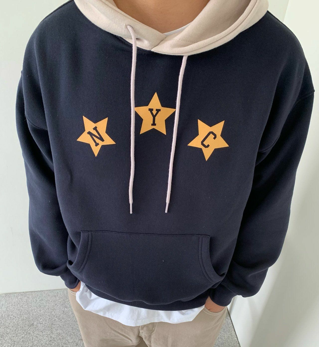 英文字圖案連帽衛衣 OREO-094T