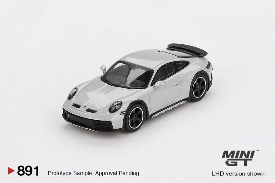 【預訂】Mini GT #891 Porsche 911 Dakar Ice Gray Metallic