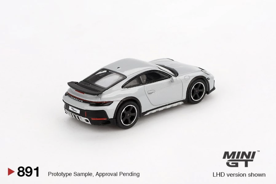 【預訂】Mini GT #891 Porsche 911 Dakar Ice Gray Metallic