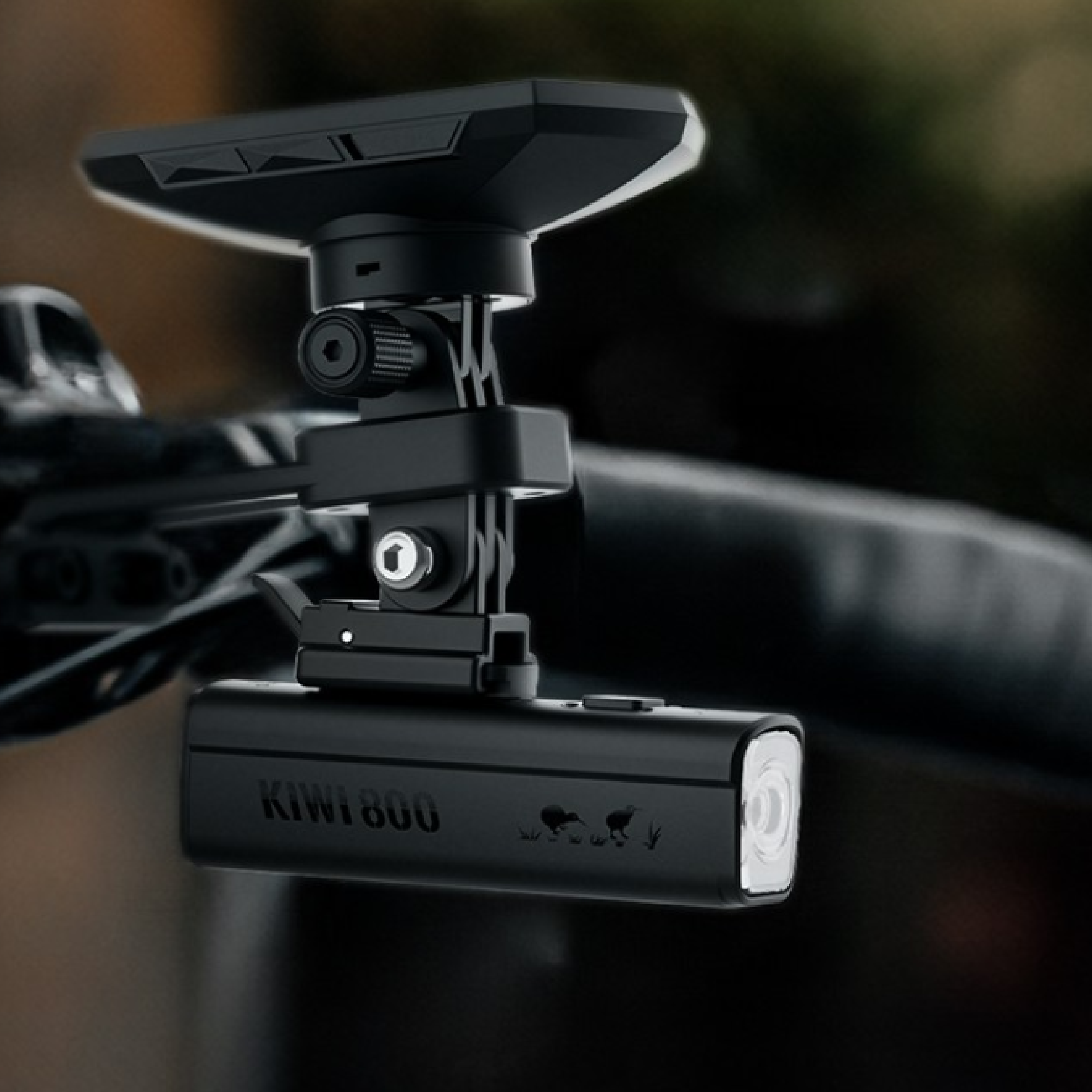 現貨【GACIRON】KIWI-800 奇異鳥自行車多功能前燈 / 霧黑 800流明