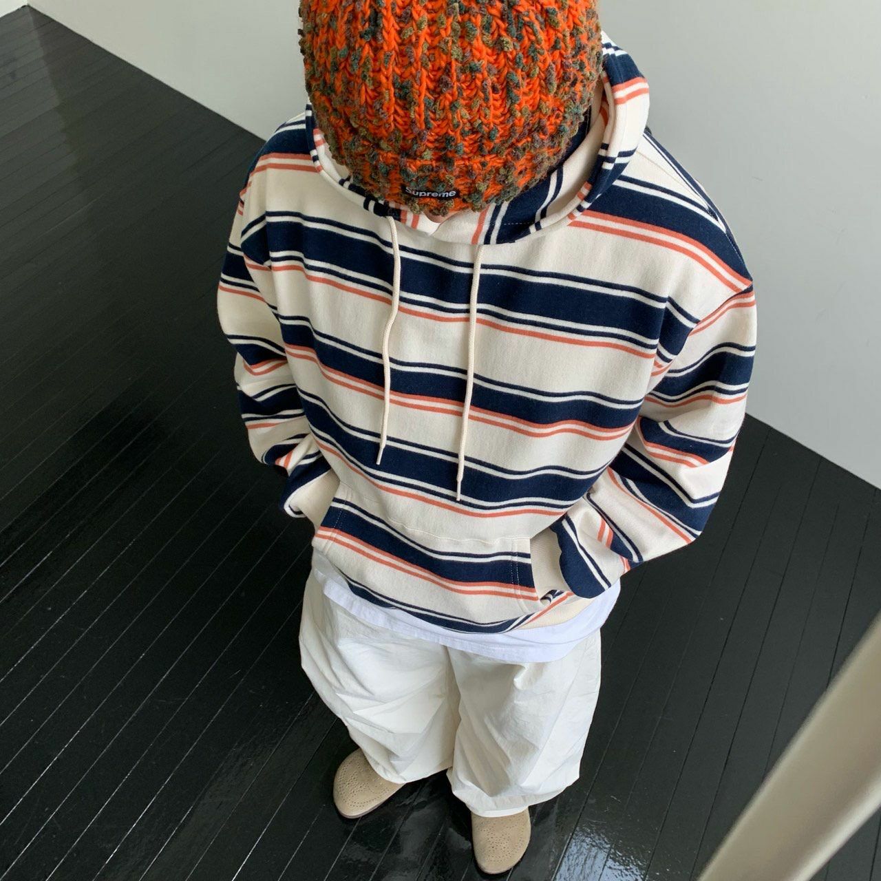 橫紋連帽衛衣 OREO-096T