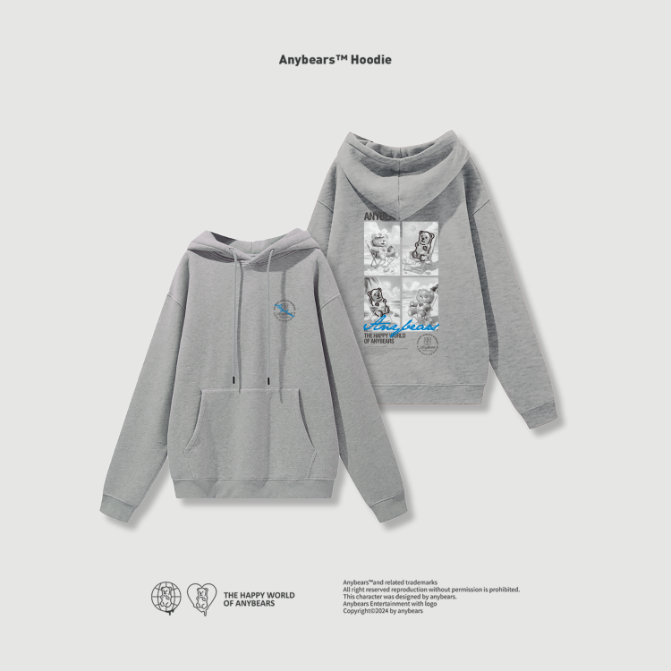 ANYBEARS® Hoodie Beach BEAR 沙灘熊帽T