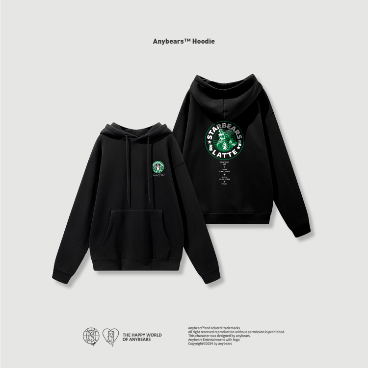 ANYBEARS® Hoodie Star BEAR 星八熊帽T