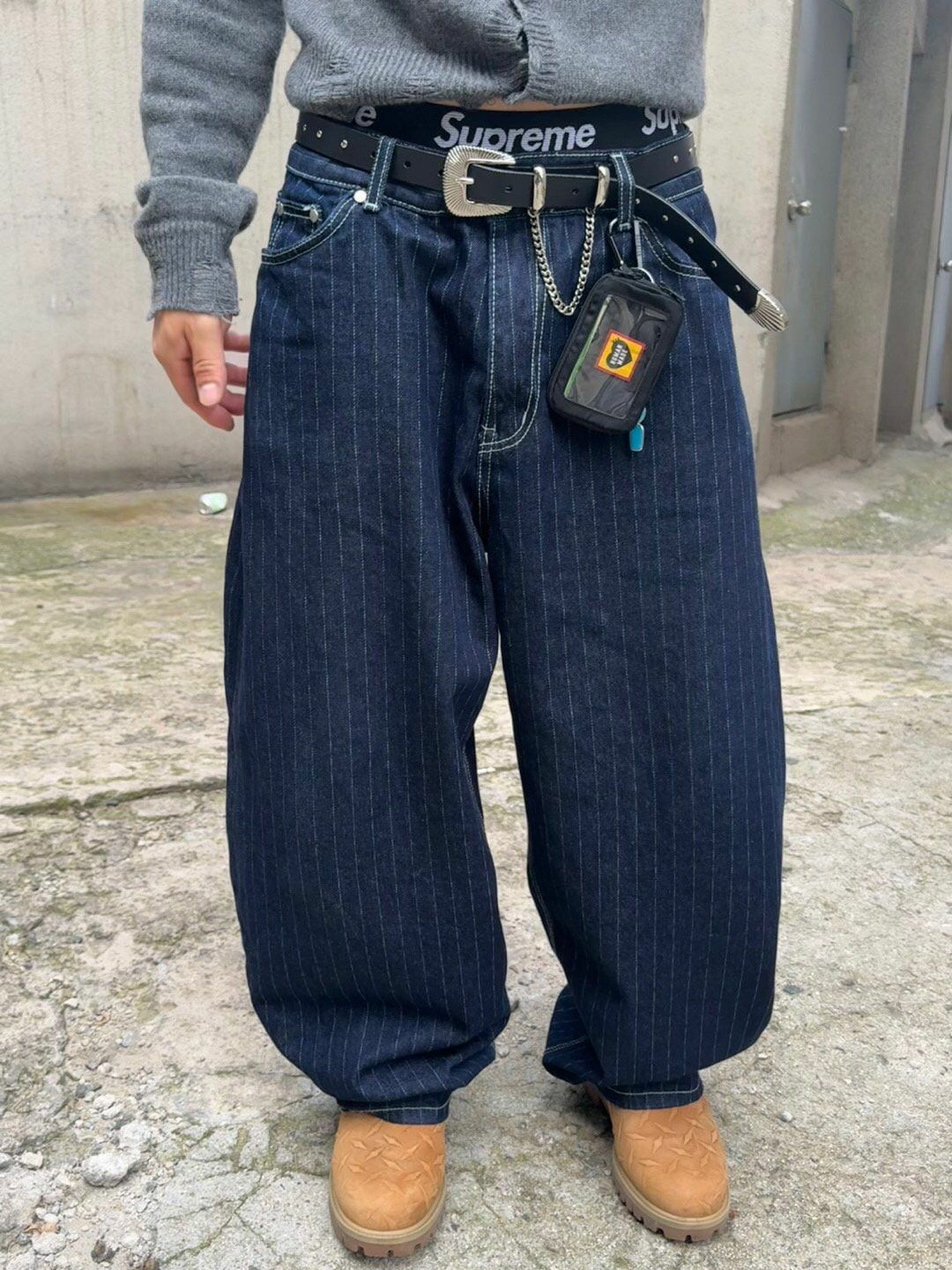 直間鬆身牛仔褲 Seeot-011P