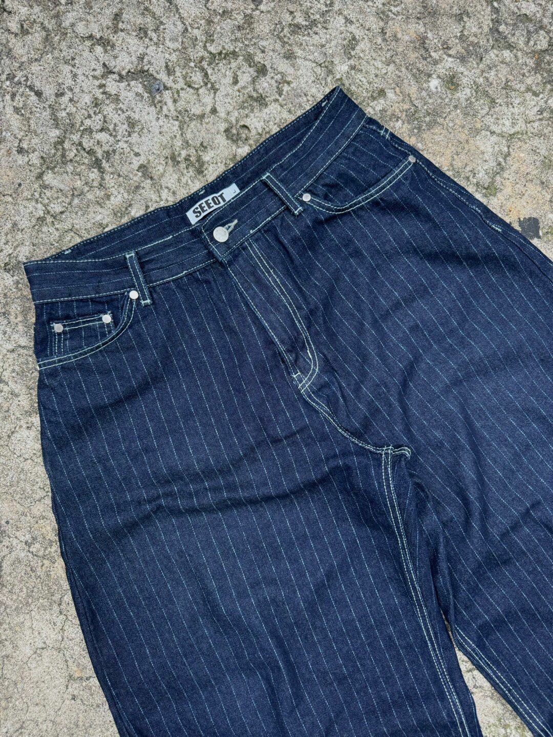 直間鬆身牛仔褲 Seeot-011P