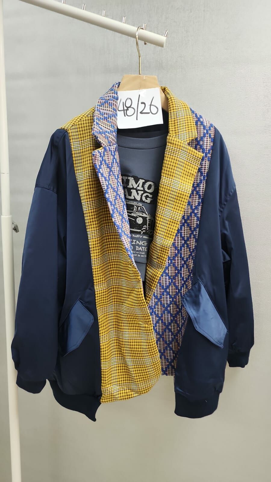 ca14961  拼布外套  胸48  長26