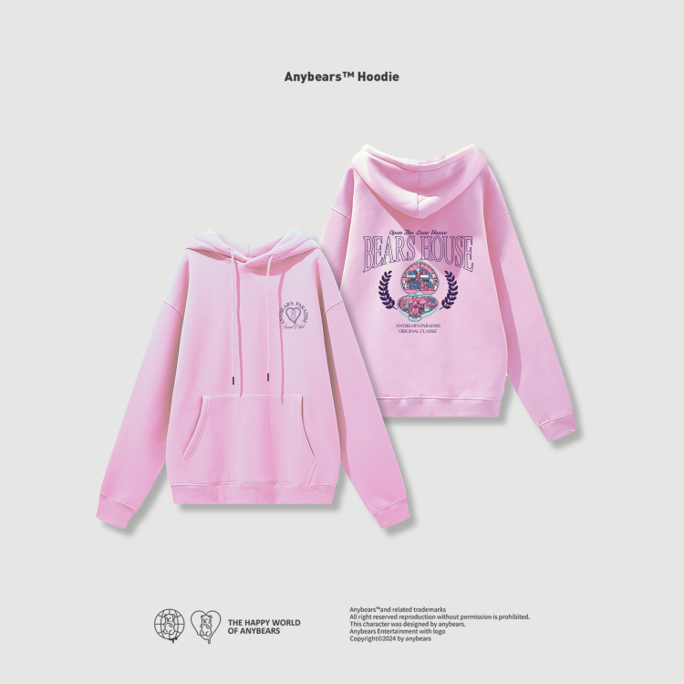 ANYBEARS® Hoodie  BEARS HOUSE 熊之屋帽T