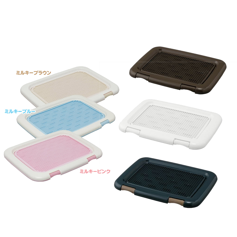 日本IRIS-防抓平面狗便盆(FTT-485)青/桃/茶/棕/白/深藍