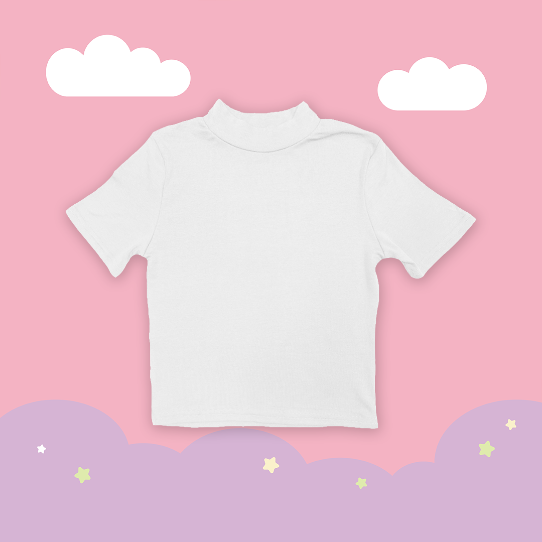 こ♡こ 柔軟微領高彈力短袖上衣