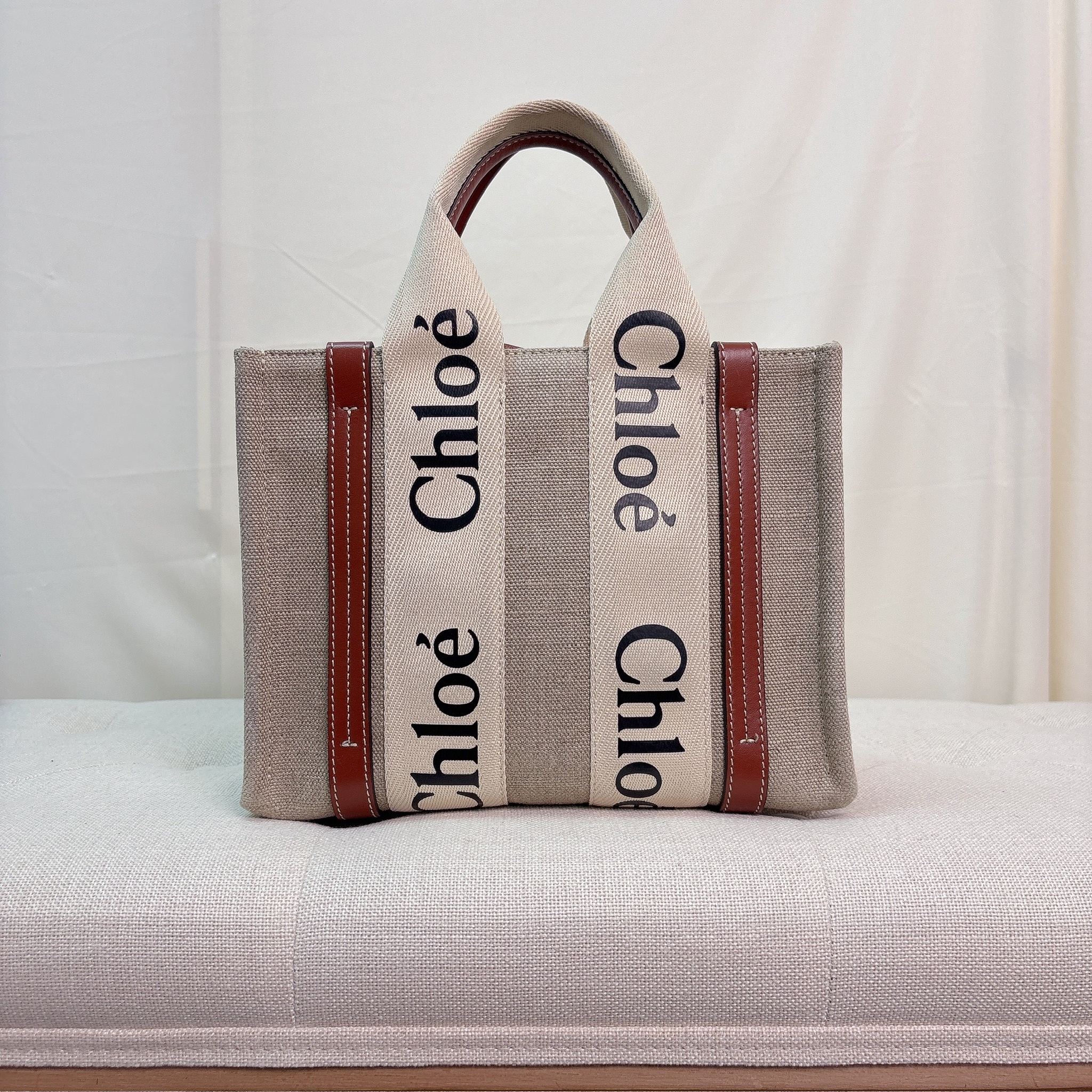 Chloe Small Woody Tote Bag - Brown