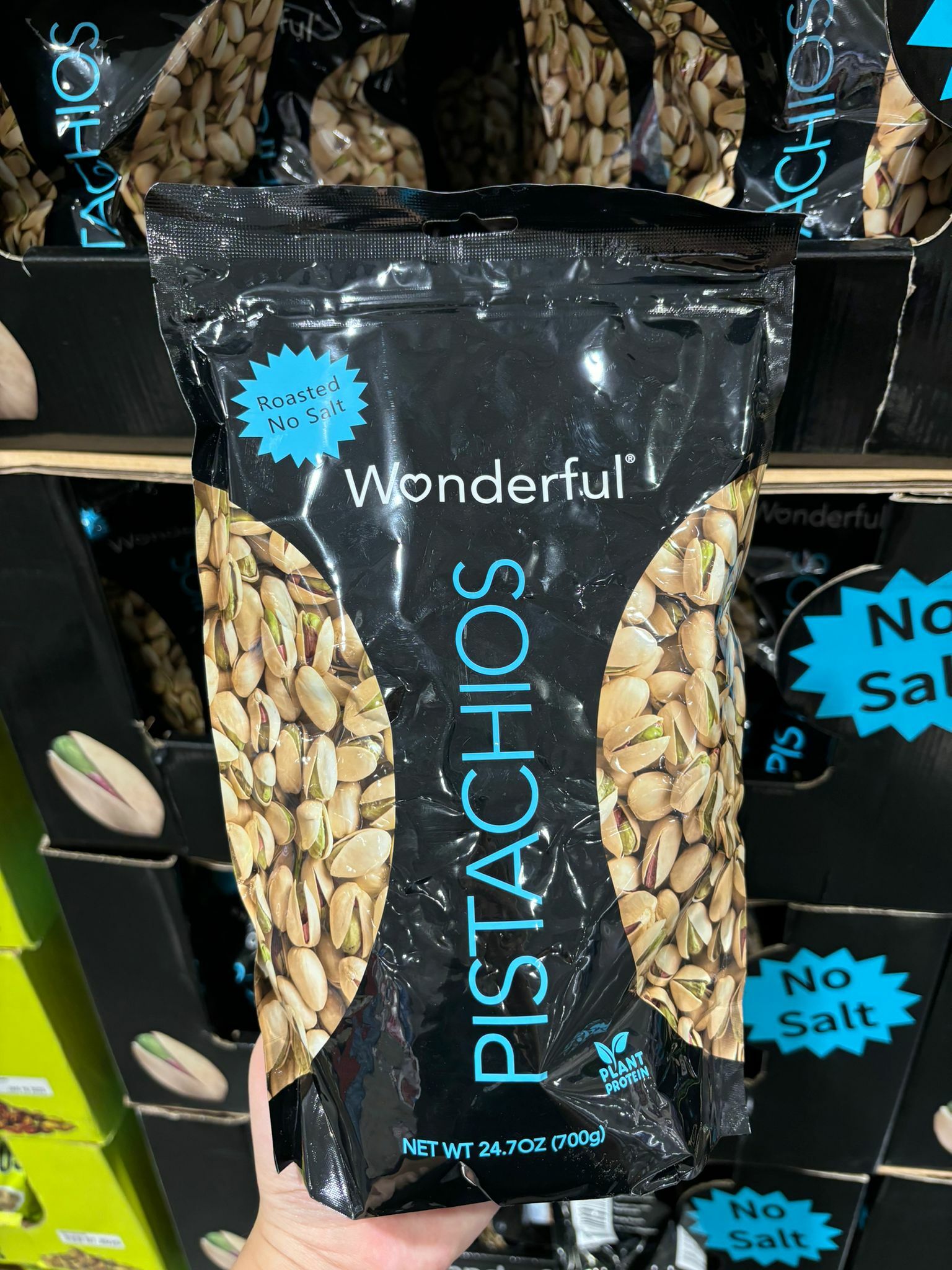 R/NO SALT PISTACHIOS Wonderful 萬多福無鹽開心果