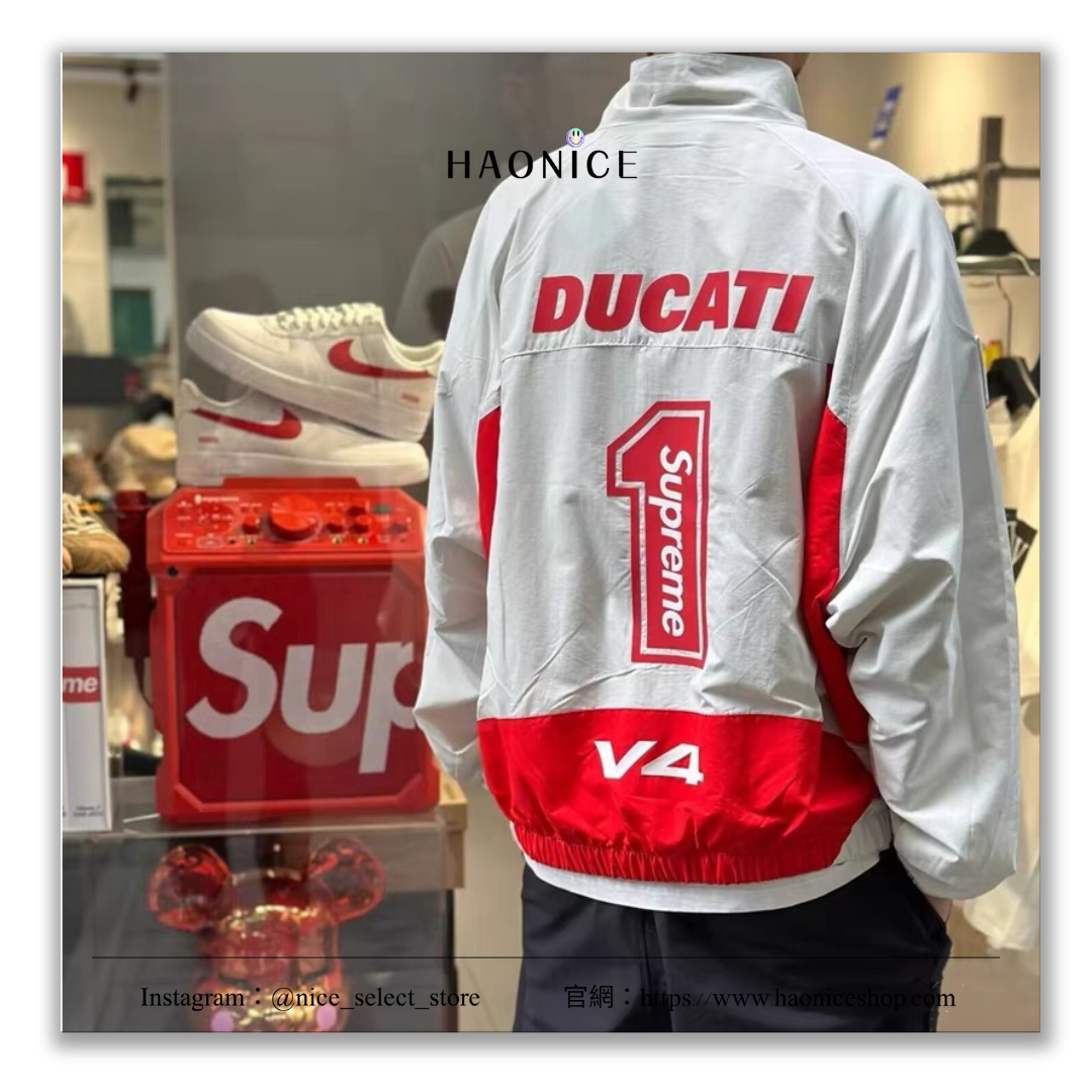 【HAO NICE】Supreme 24SS Ducati 杜卡迪聯名 Track Jacket 校服外套