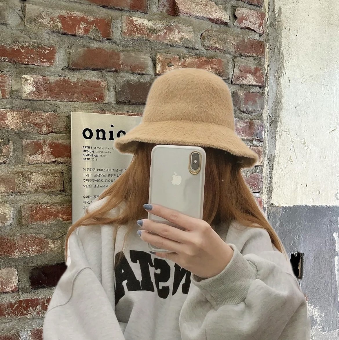 仿水貂毛漁夫帽/四色