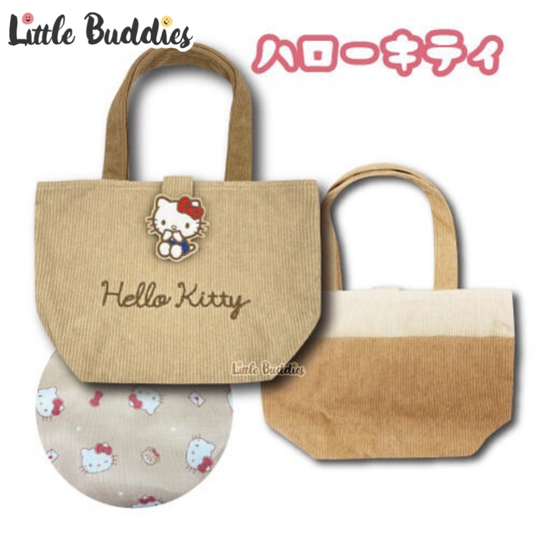 日本 Sanrio 燈芯絨手提袋