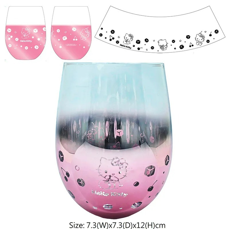 Sanrio 漸變色玻璃杯