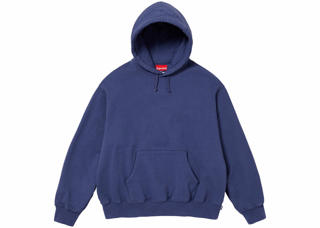 パーカー・フーディ FW22 Supreme Satin Applique Hooded Sweatshirt Supreme Satin Appliqué Hooded Sweatshirt Navy Men's - FW22 - US